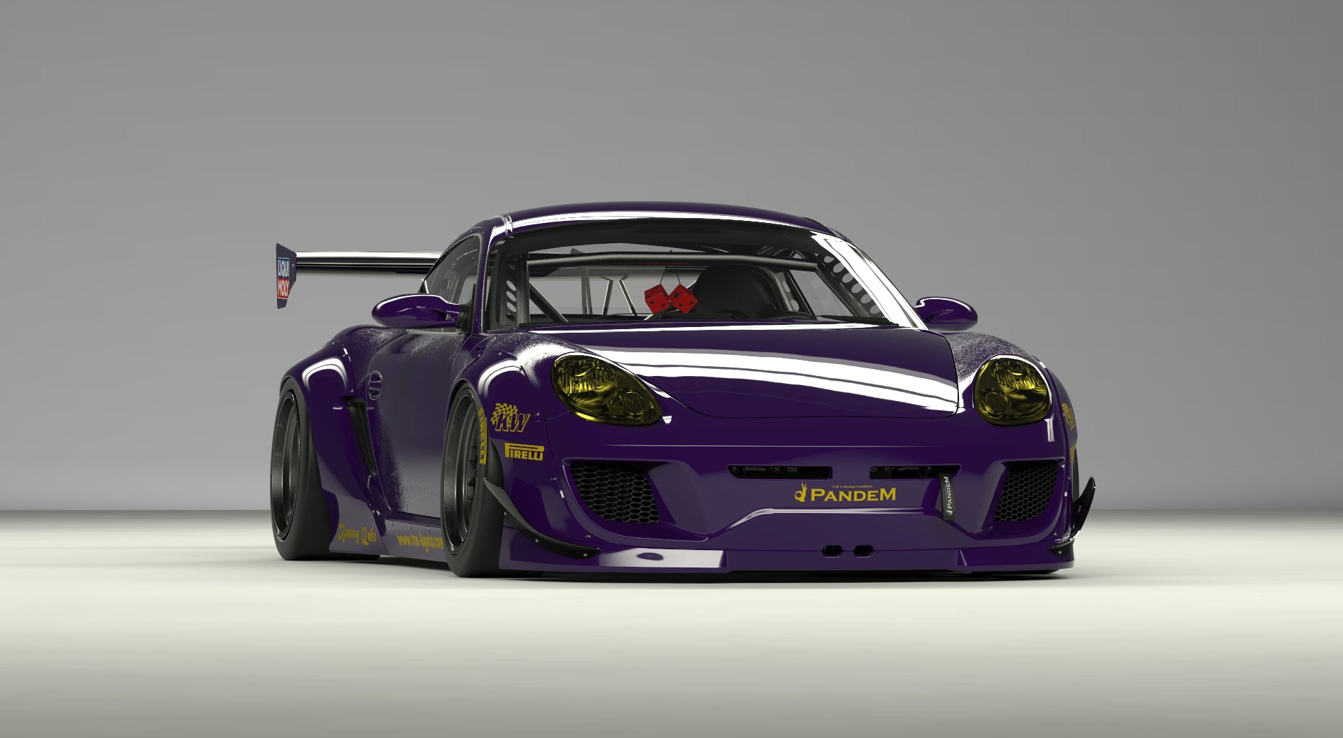 Rocket Bunny Porsche Cayman 987.1 V1 Wide Body Kit