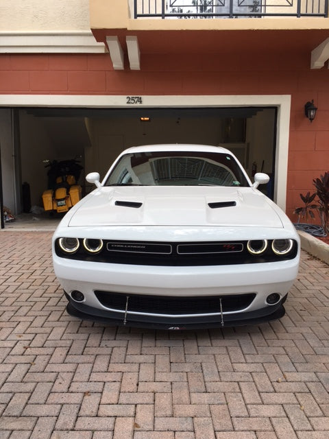 Dodge Challenger RT/ SXT Carbon Fiber Front Wind Splitter 2015 - 2023