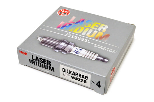 NGK Iridium/Platinum Spark Plug Box of 4 (DILKAR8A8)