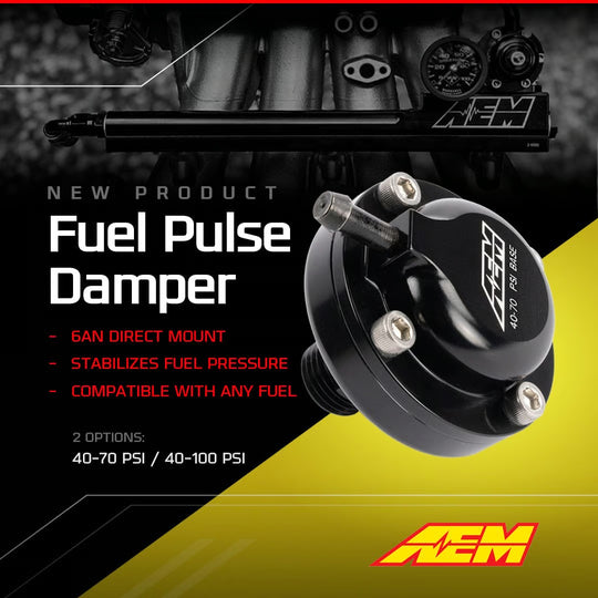 AEM 6AN ORB 40-70 PSI FUEL PULSE DAMPER
Part 