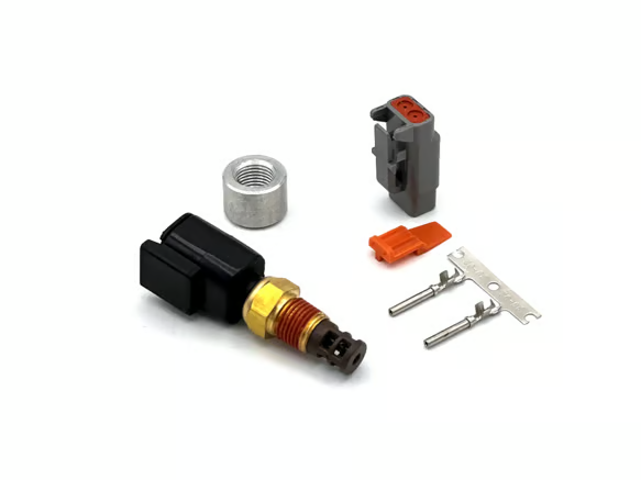 Mechanical components on a white background