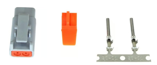 Electrical connectors and tools on a white background