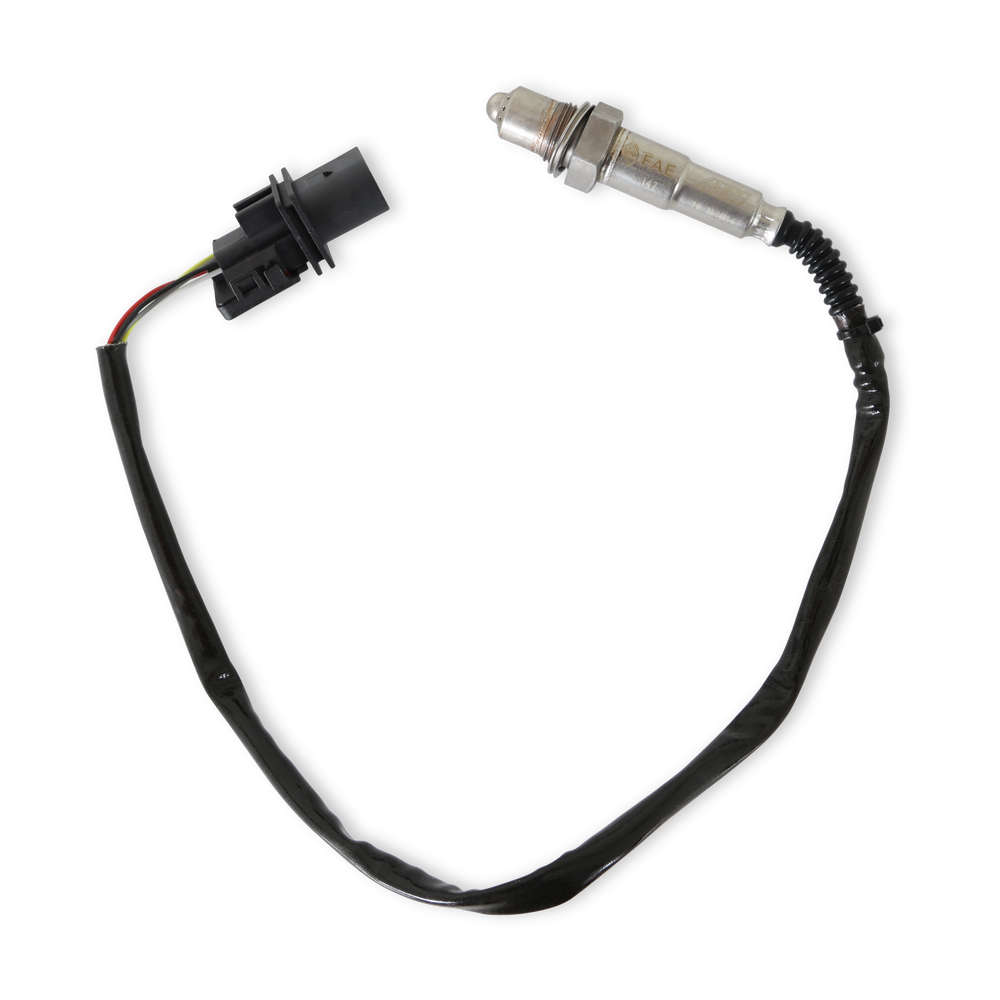 Oxygen sensor with wiring on a white background