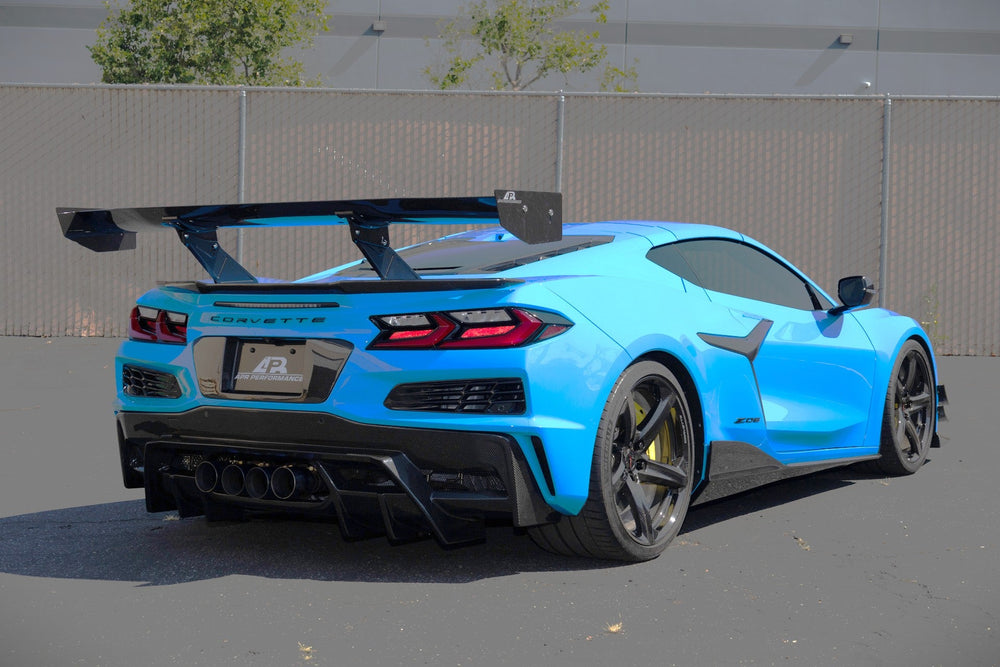 Chevrolet Corvette C8 Z06/ E Ray/ ZR1 Carbon Fiber Side Rocker Extensions/ Side Skirts