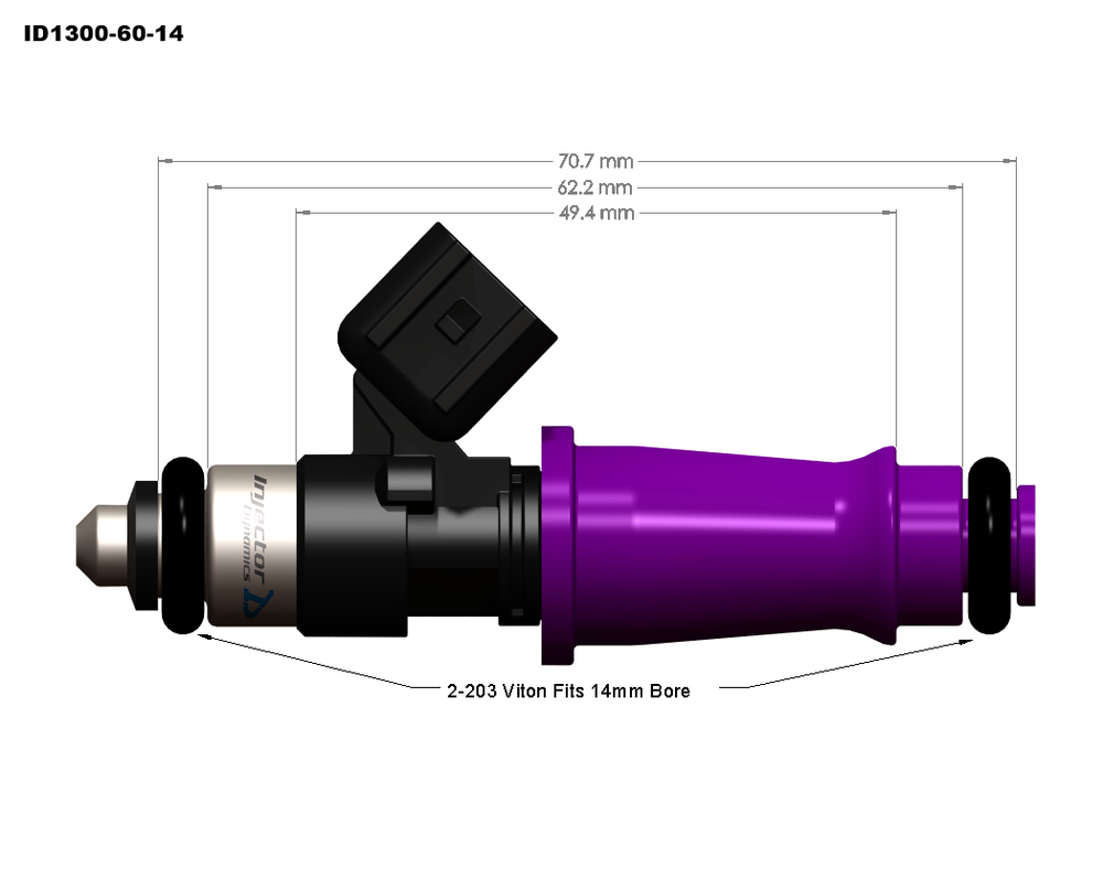 Injector Dynamics ID1300x² GTR-R32, R33, R34 (14mm)