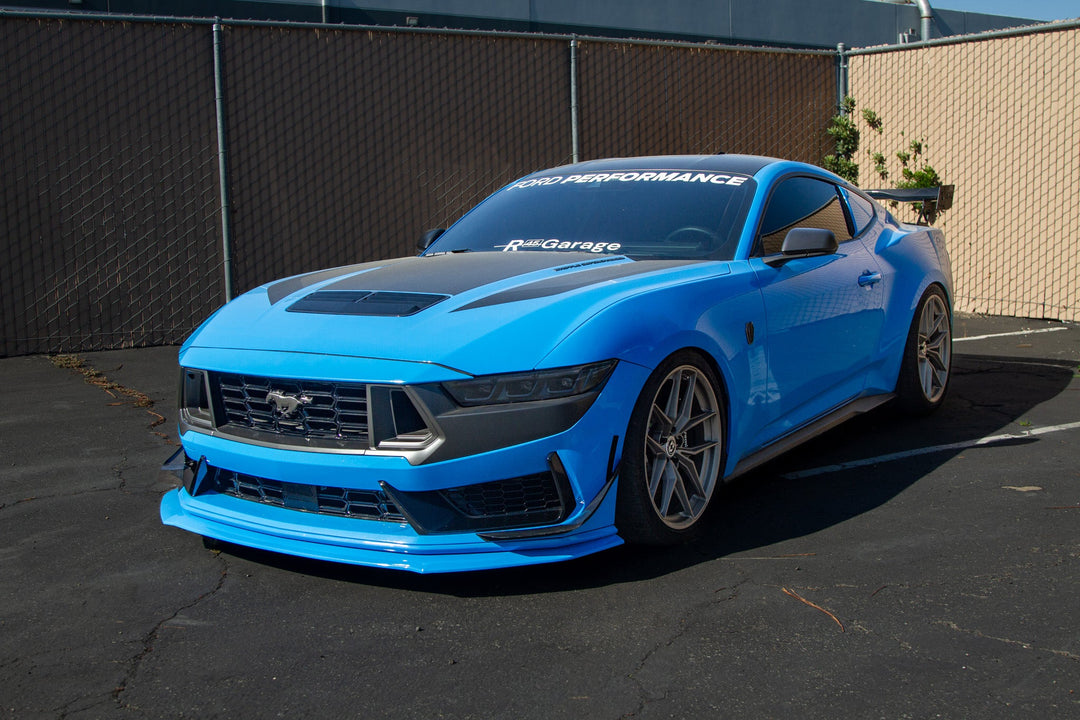 Ford Mustang S650 Carbon Fiber Dark Horse Front Bumper Canards 2024 - Current (does not fit GT Bumper)
