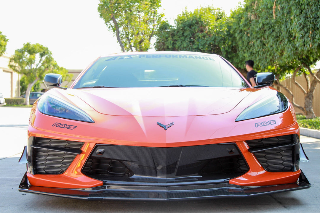 Chevrolet Corvette C8 Carbon Fiber Front Bumper Center Bezels