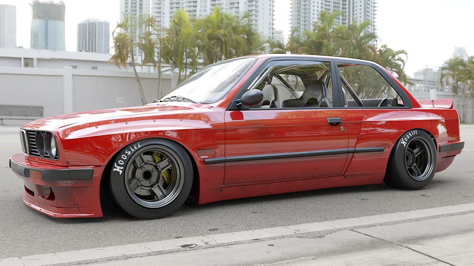 PANDEM BMW E30 V1 widebody kit available from TRACKUZA