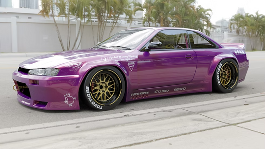 PANDEM Nissan 240SX S14 V3 widebody kit available from TRACKUZA