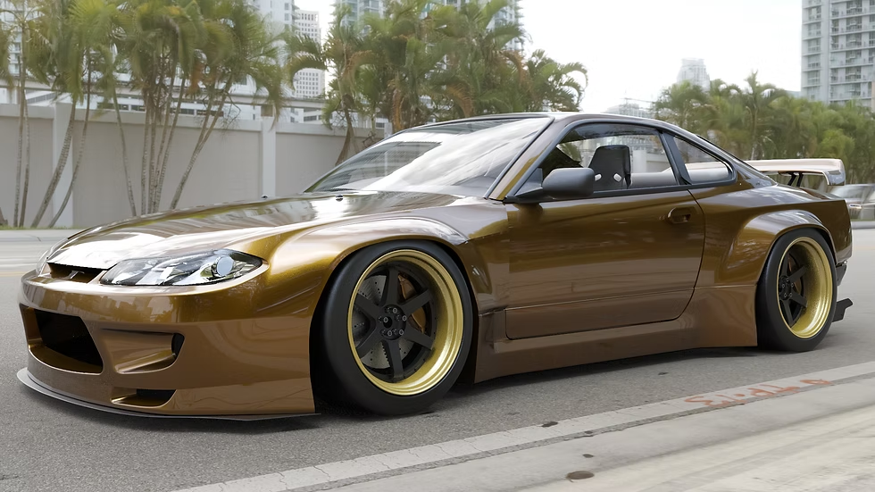 PANDEM Nissan Silvia S15 V2 widebody kit available from TRACKUZA