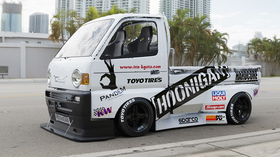 PANDEM Suzuki Carry Truck widebody aero kit available from TRACKUZA