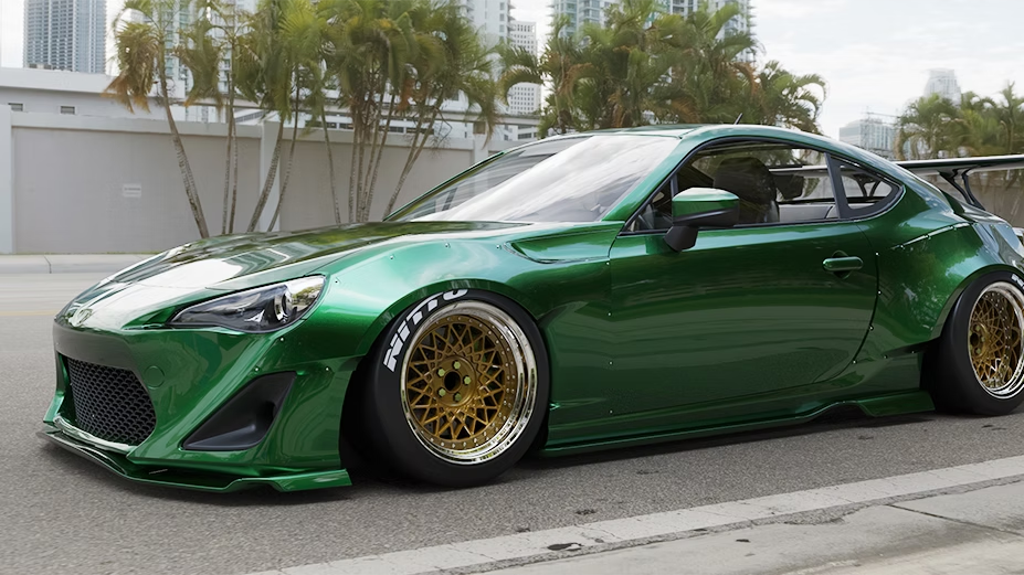 PANDEM V1 Scion FR-S Toyota 86 Subaru BRZ widebody kit from TRACKUZA