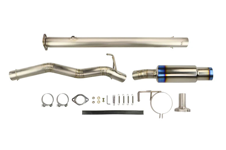 Tomei Titanium Cat-Back Exhaust JDM Bumper | 2003-2006 Mitsubishi EVO 7-9 (TB6090-MT01A)