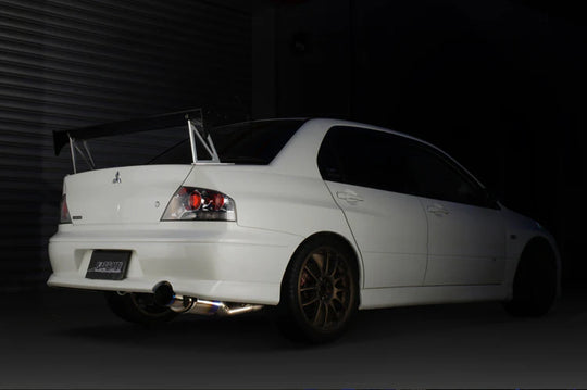 Tomei Titanium Cat-Back Exhaust JDM Bumper | 2003-2006 Mitsubishi EVO 7-9 (TB6090-MT01A)