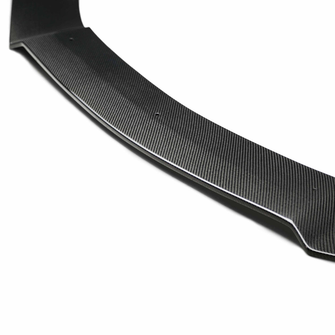 Carbon fiber splitter for TT-style fiberglass front bumper for 2016-2021 Honda Civic 4 Dr