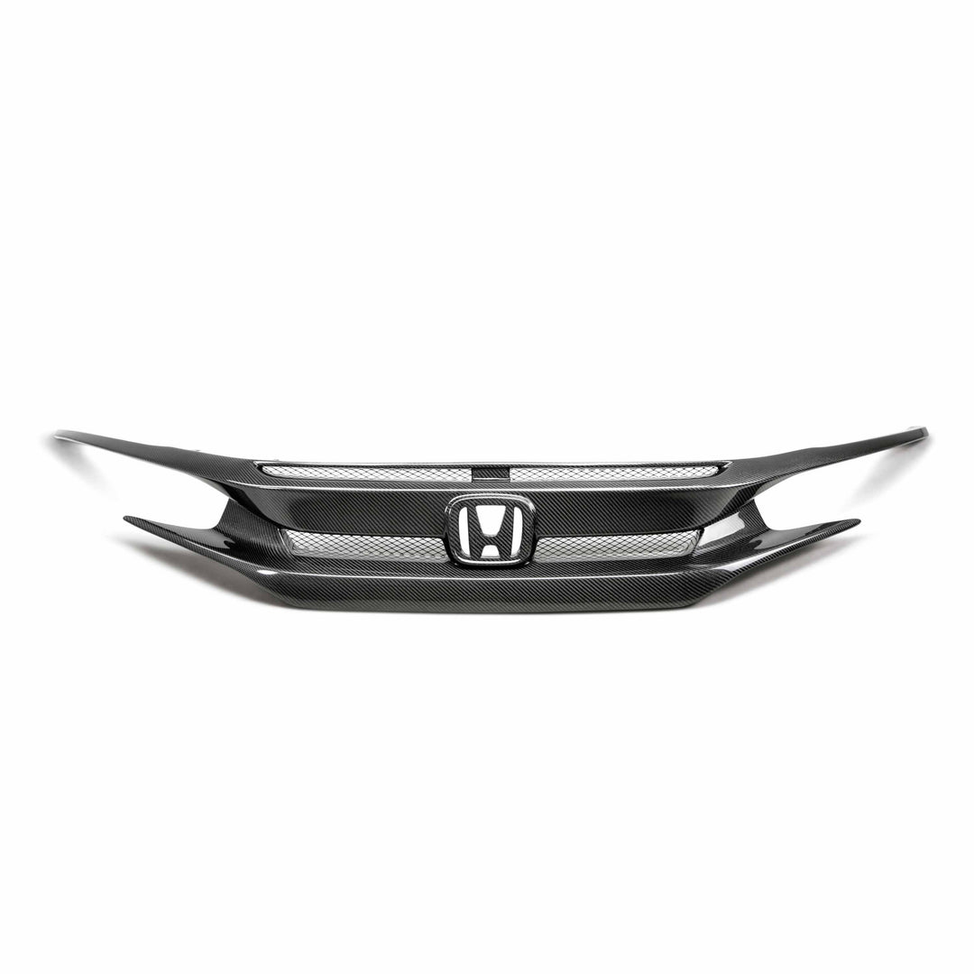 OE-style carbon fiber front grille for 2016-2021 Honda Civic