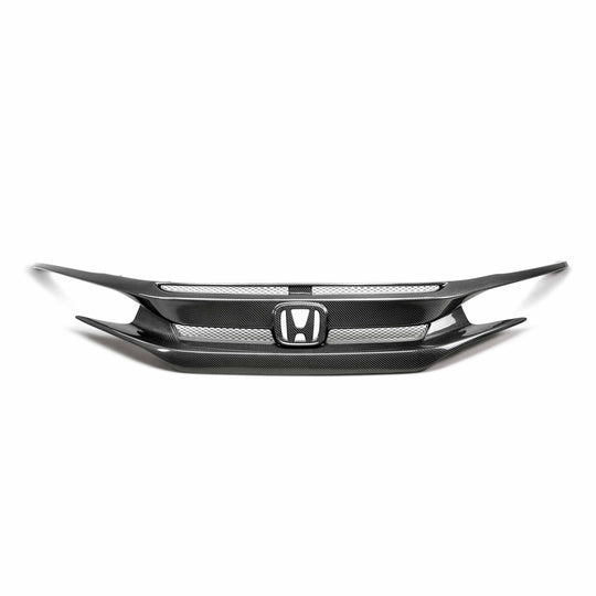 OE-style carbon fiber front grille for 2016-2021 Honda Civic