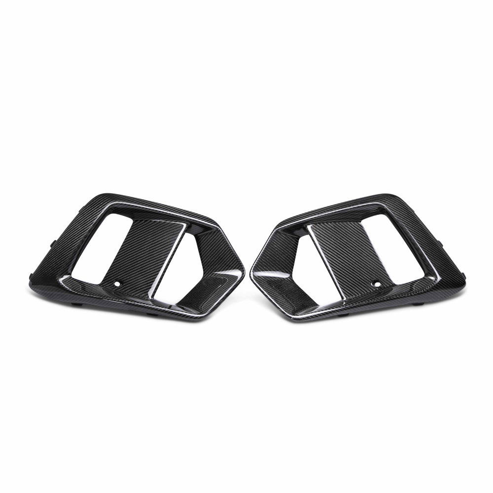 Carbon fiber fog light surround for 2016-2018 Ford Focus RS