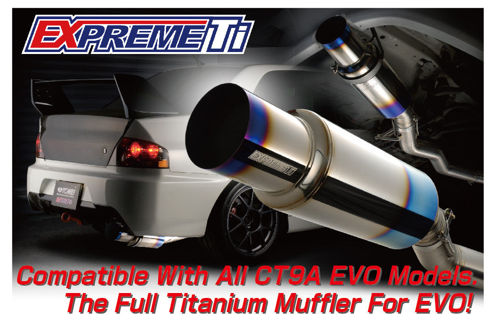 Tomei Titanium Cat-Back Exhaust JDM Bumper | 2003-2006 Mitsubishi EVO 7-9 (TB6090-MT01A)