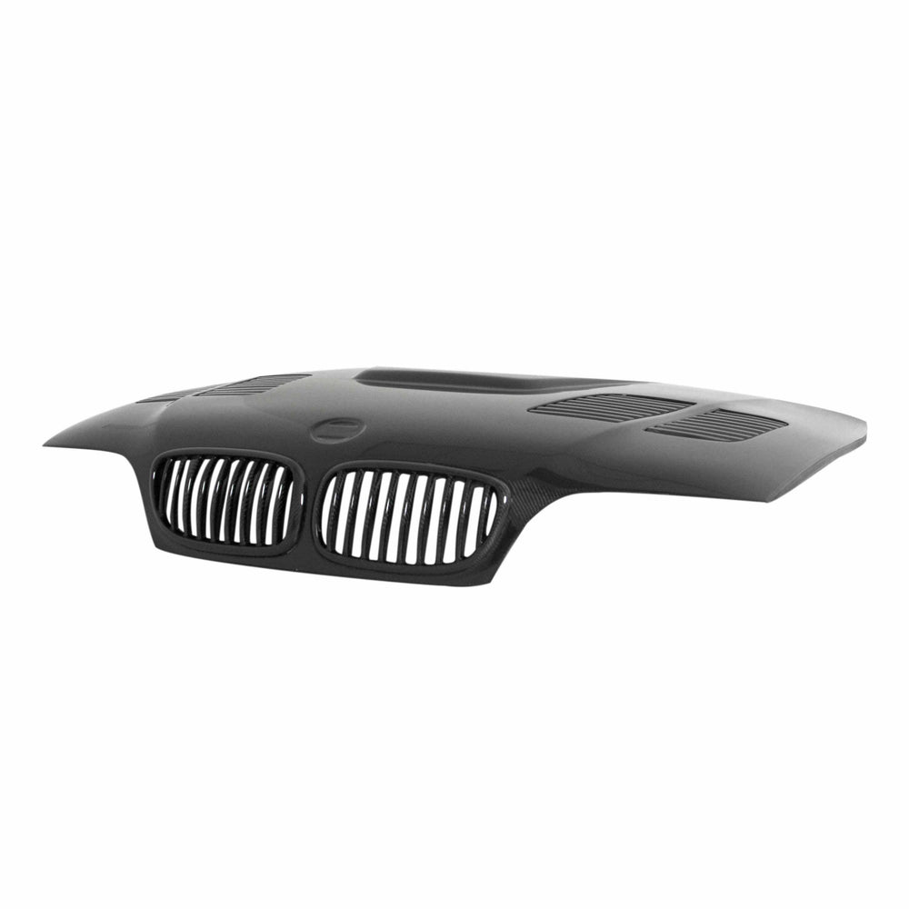 GTR-style carbon fiber hood for 2004-2006 BMW E46 3 Series Coupe