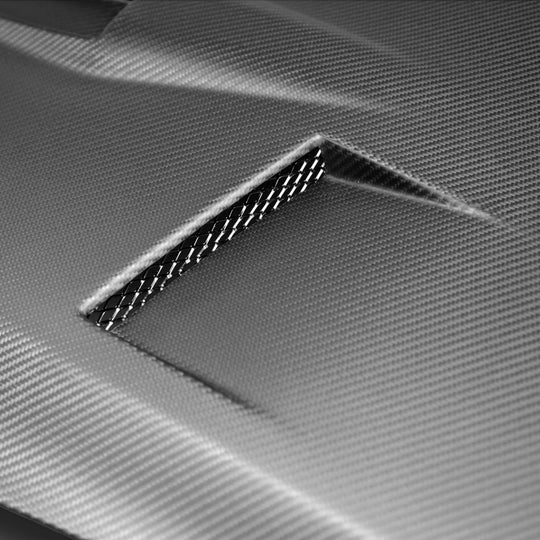 GTII-style Dry Carbon Fiber hood for 2009-2016 Nissan GT-R - Matte