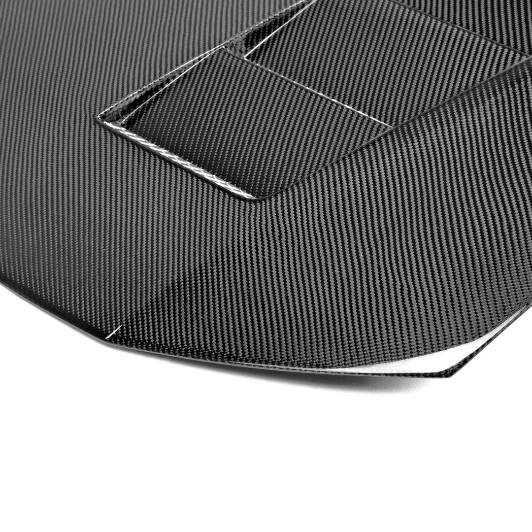 TS-style carbon fiber hood for 2012-2013 Honda Civic 2DR and 2012 Honda Civic 4DR