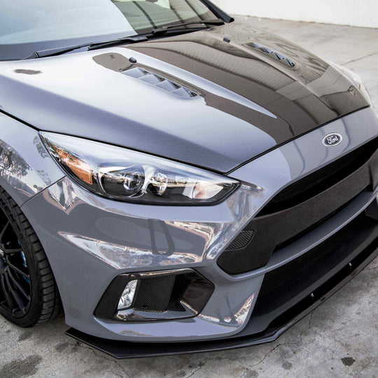 RS-style carbon fiber hood for 2015-2018 Ford Focus