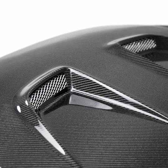 MR-style carbon fiber hood for 2016-2021 Honda Civic 2DR/4DR