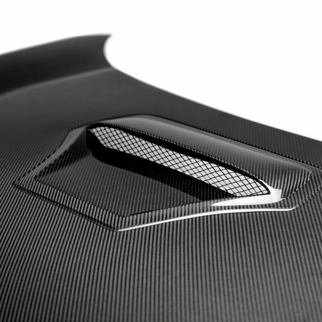 TR-style carbon fiber hood for 2016-2021 Honda Civic 2DR/4DR