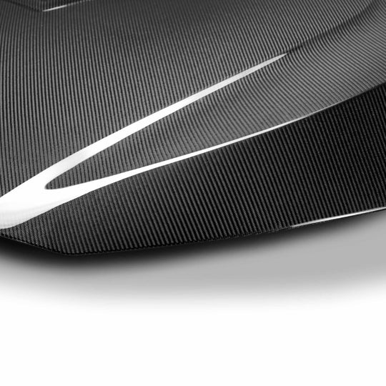 TR-style carbon fiber hood for 2016-2021 Honda Civic 2DR/4DR