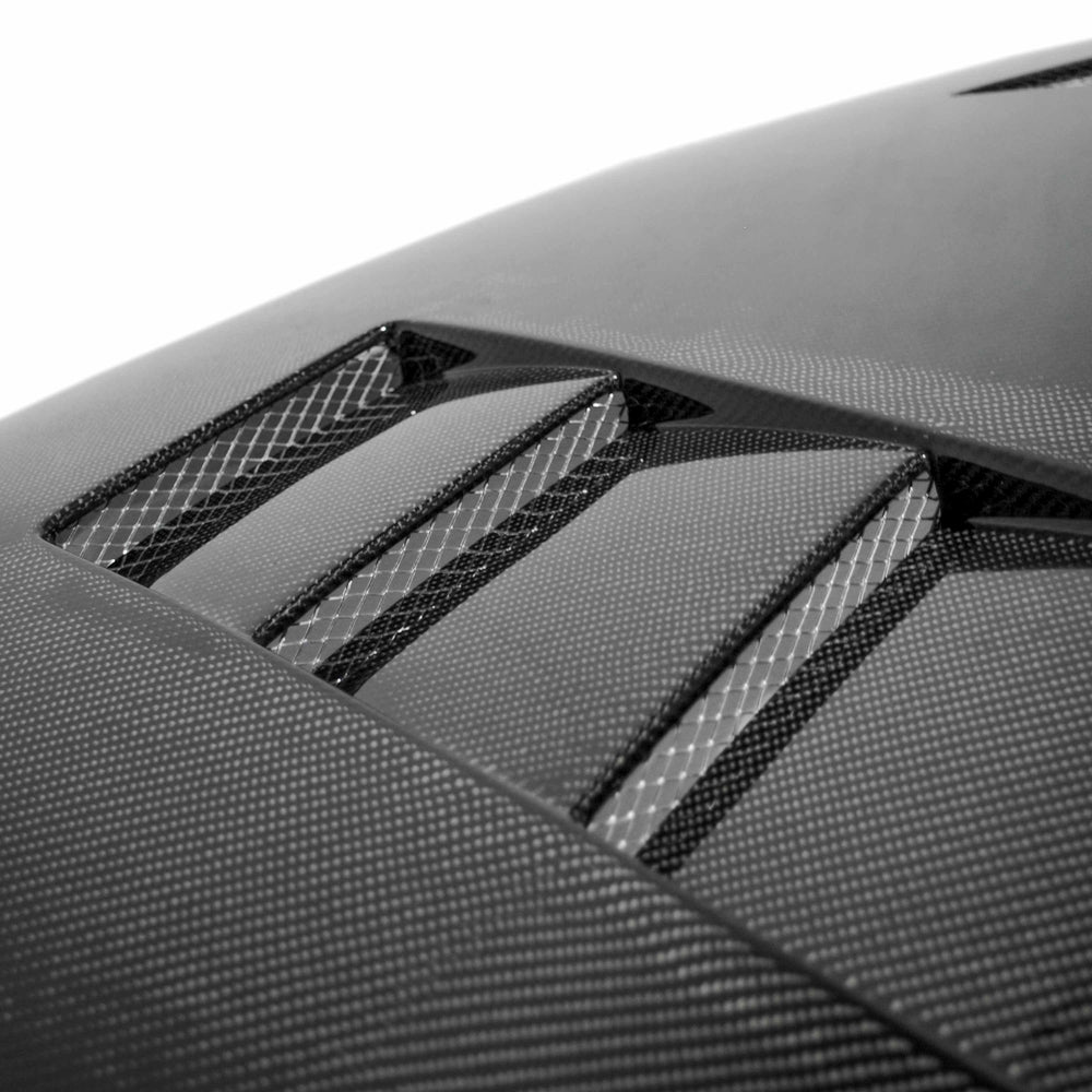 TS-style carbon fiber hood for 1992-1995 Honda Civic 2DR/3DR