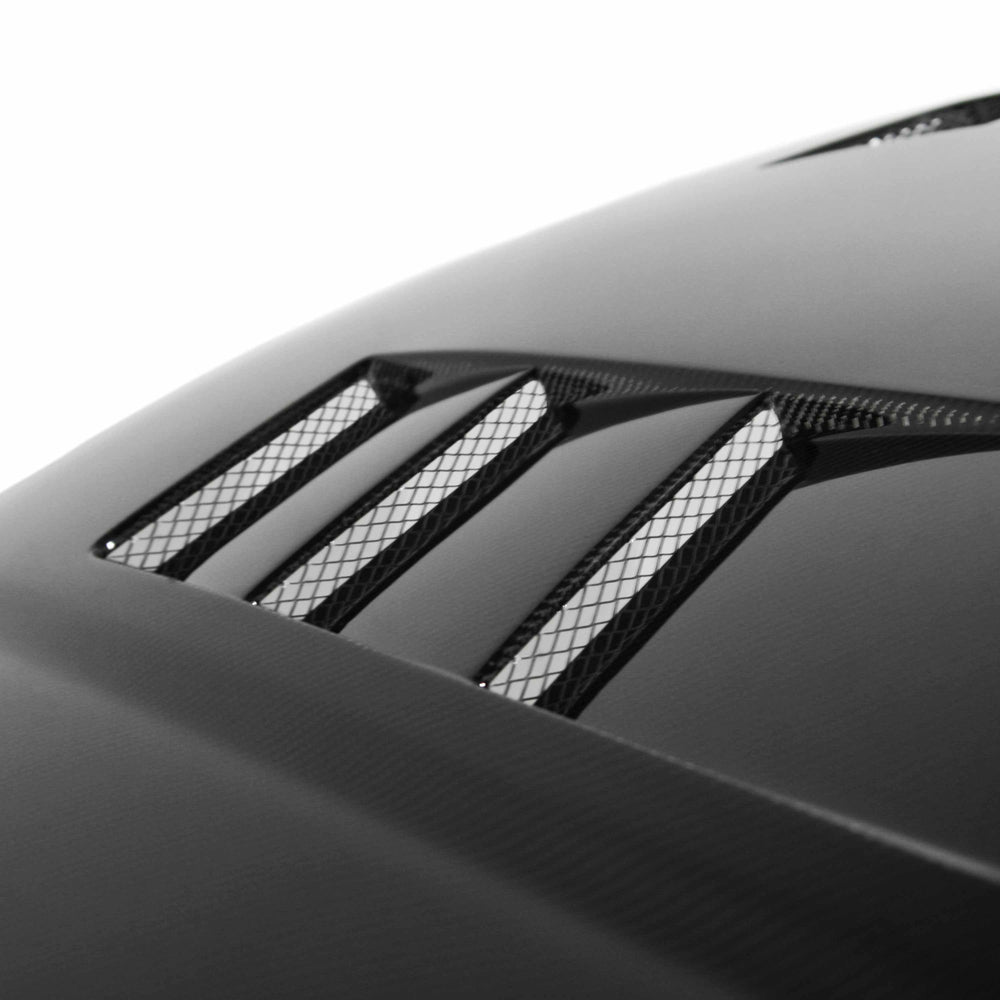 TS-style carbon fiber hood for 1999-2000 Honda Civic