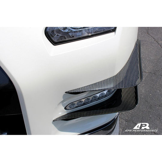 APR PEFORMANCE R35 GT-R CARBON FIBER FRONT BUMPER CANARDS (2012-2016)