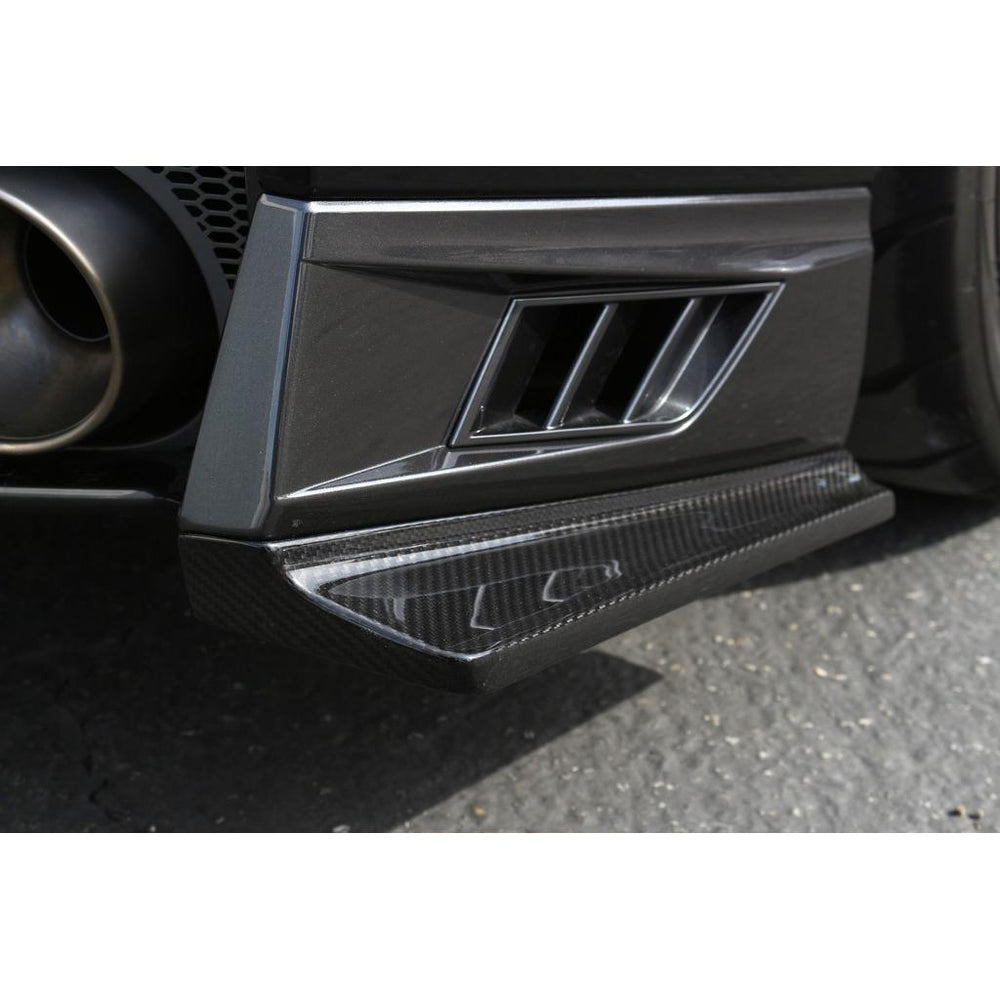 APR PEFORMANCE R35 GT-R CARBON FIBER REAR BUMPER SKIRTS (2017-2022)