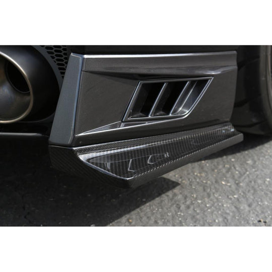 APR PEFORMANCE R35 GT-R CARBON FIBER REAR BUMPER SKIRTS (2017-2022)