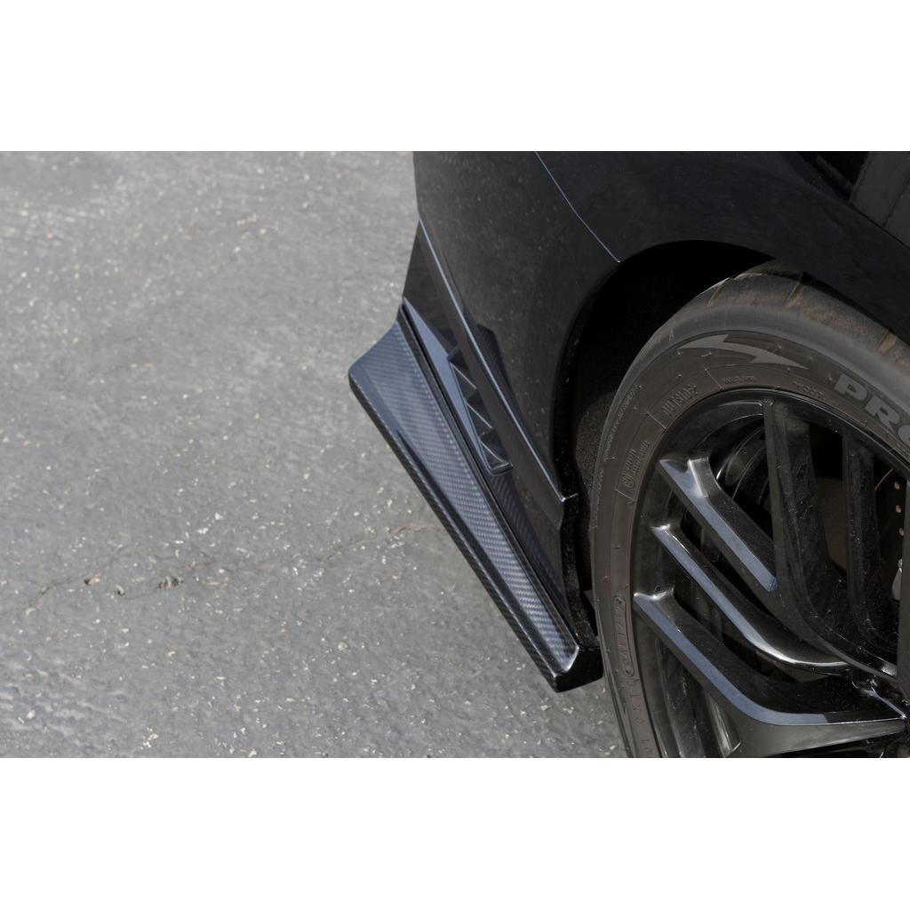 APR PEFORMANCE R35 GT-R CARBON FIBER REAR BUMPER SKIRTS (2017-2022)