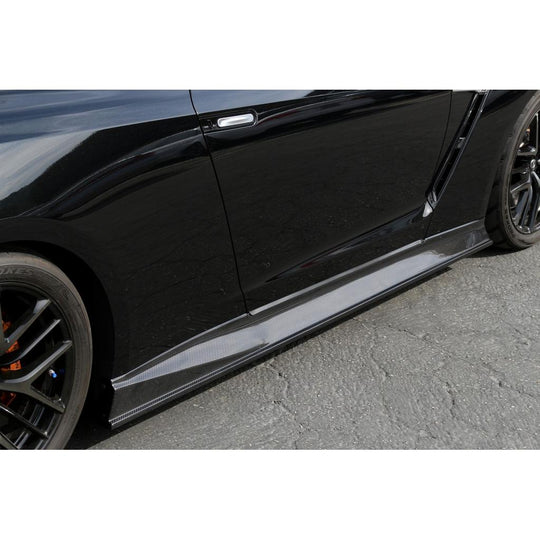 APR PEFORMANCE R35 GT-R CARBON FIBER SIDE ROCKER EXTENSIONS/SIDE SKIRT (2017-2022)