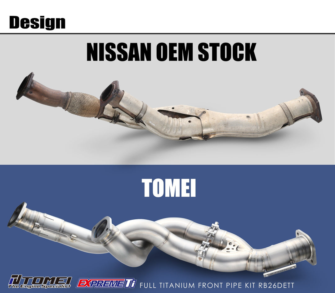 TOMEI FULL TITANIUM FRONT PIPE EXPREME Ti GT-R RB26DETT R32, R33, R34