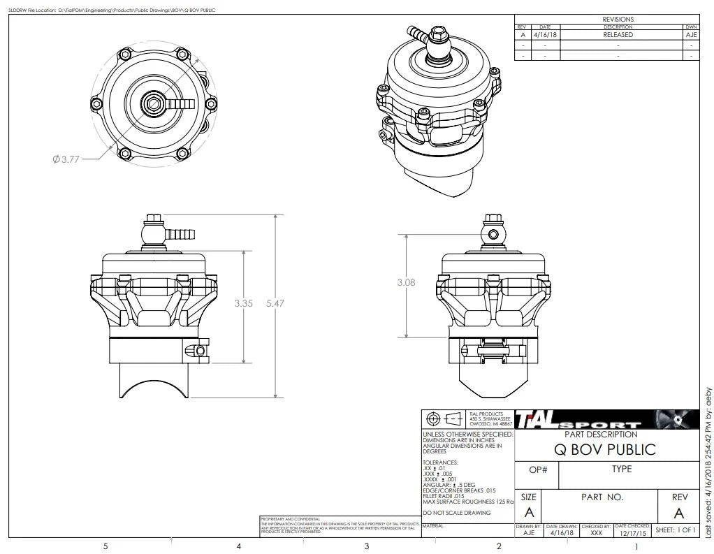 TiAL Sport Q Blow Off Valve