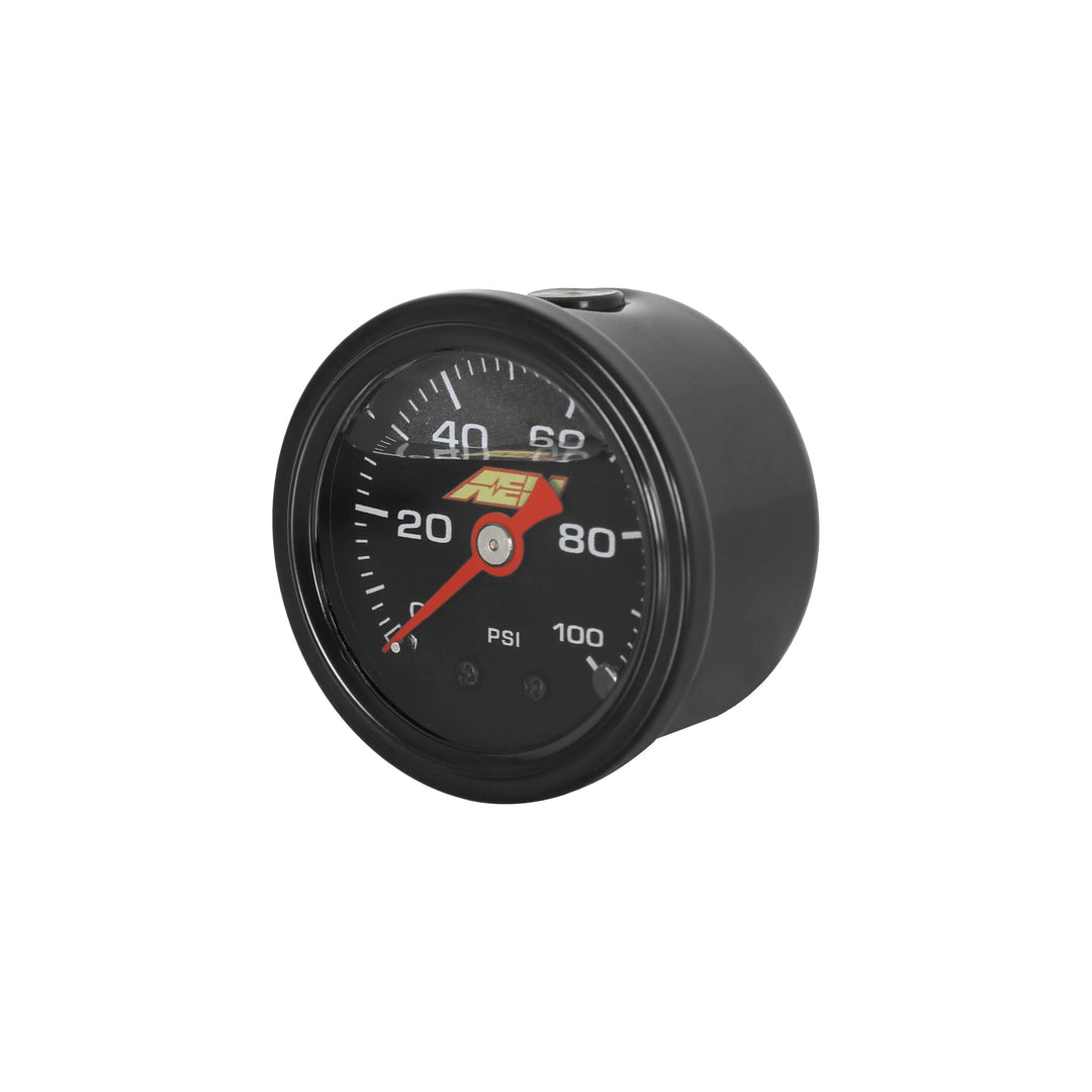 AEM 0-100 PSI Liquid-Filled Mechanical Pressure Gauge (1/8 NPT)