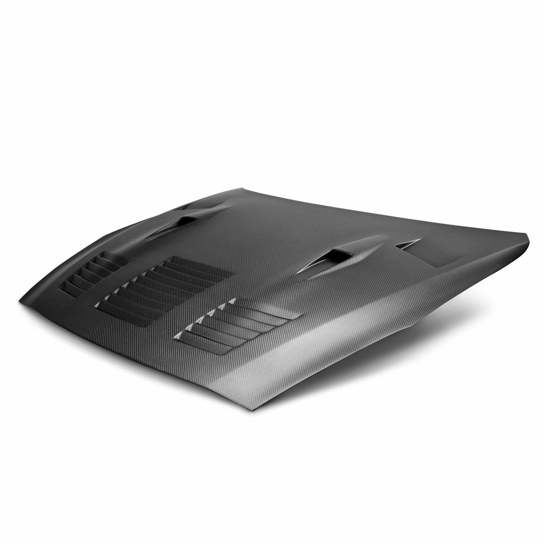 GTII-style Dry Carbon Fiber hood for 2009-2016 Nissan GT-R - Matte