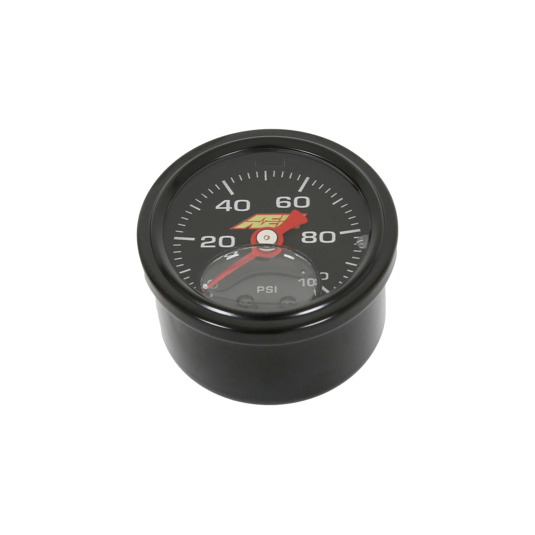 AEM 0-100 PSI Liquid-Filled Mechanical Pressure Gauge (1/8 NPT)