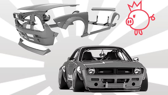 Rocket Bunny | Pandem Nissan 240SX (S14) Boss Wide Body Kit
