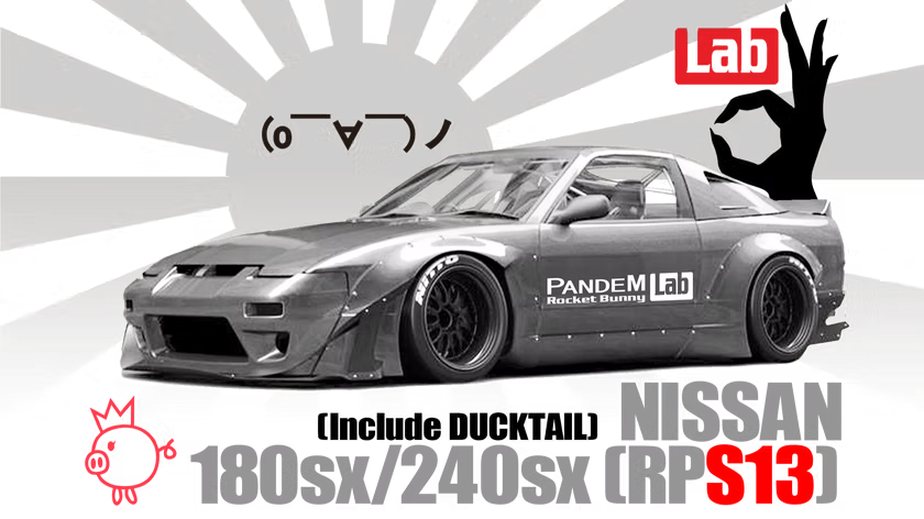 Rocket Bunny | Pandem Nissan 180SX (RPS13) V2 Duck Wide Body Kit