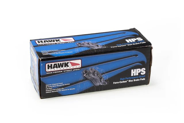 Hawk HPS Brake Pads | 2003-2006 Mitsubishi Evo 8/9, and 2004-2017 Subaru WRX STI (HB453F.585/180F.560)