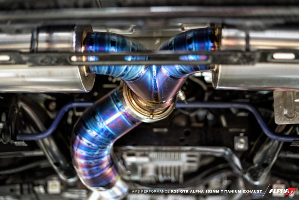 AMS PERFORMANCE R35 GTR ALPHA 102MM TITANIUM EXHAUST SYSTEM