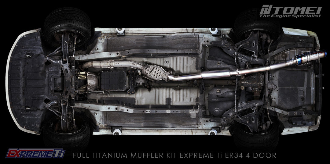 FULL TITANIUM MUFFLER EXPREME Ti SKYLINE ER34 2 DOOR