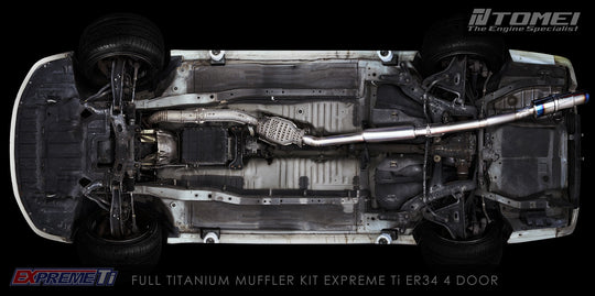 FULL TITANIUM MUFFLER EXPREME Ti SKYLINE ER34 2 DOOR
