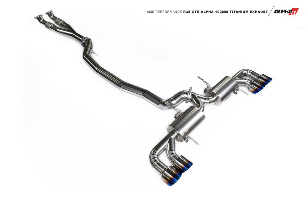 AMS PERFORMANCE R35 GTR ALPHA 102MM TITANIUM EXHAUST SYSTEM