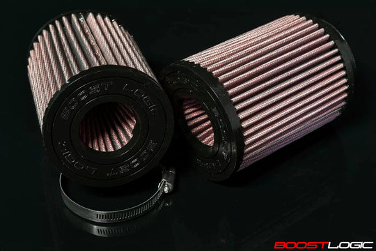 Boost Logic High Flow Air Filters with Dual Cone Inlet (Pair of 2 Filters)